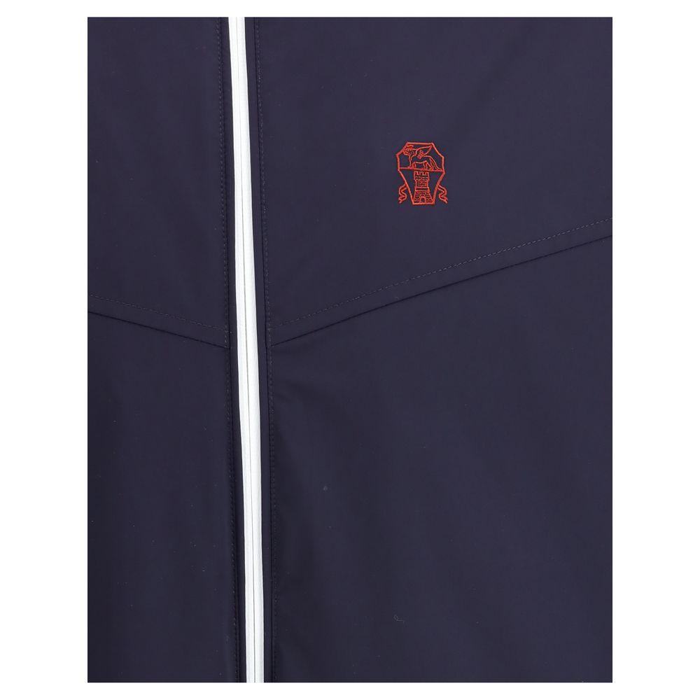 Blue Nylon Shell Jacket