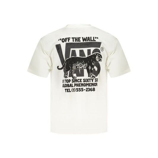White Cotton Men's T-Shirt