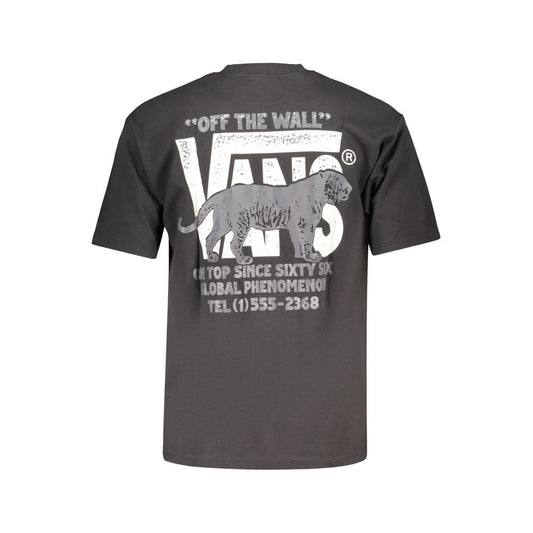 Black Cotton Men's T-Shirt