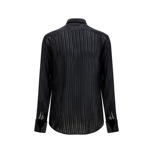 Black Silk Dress Shirt