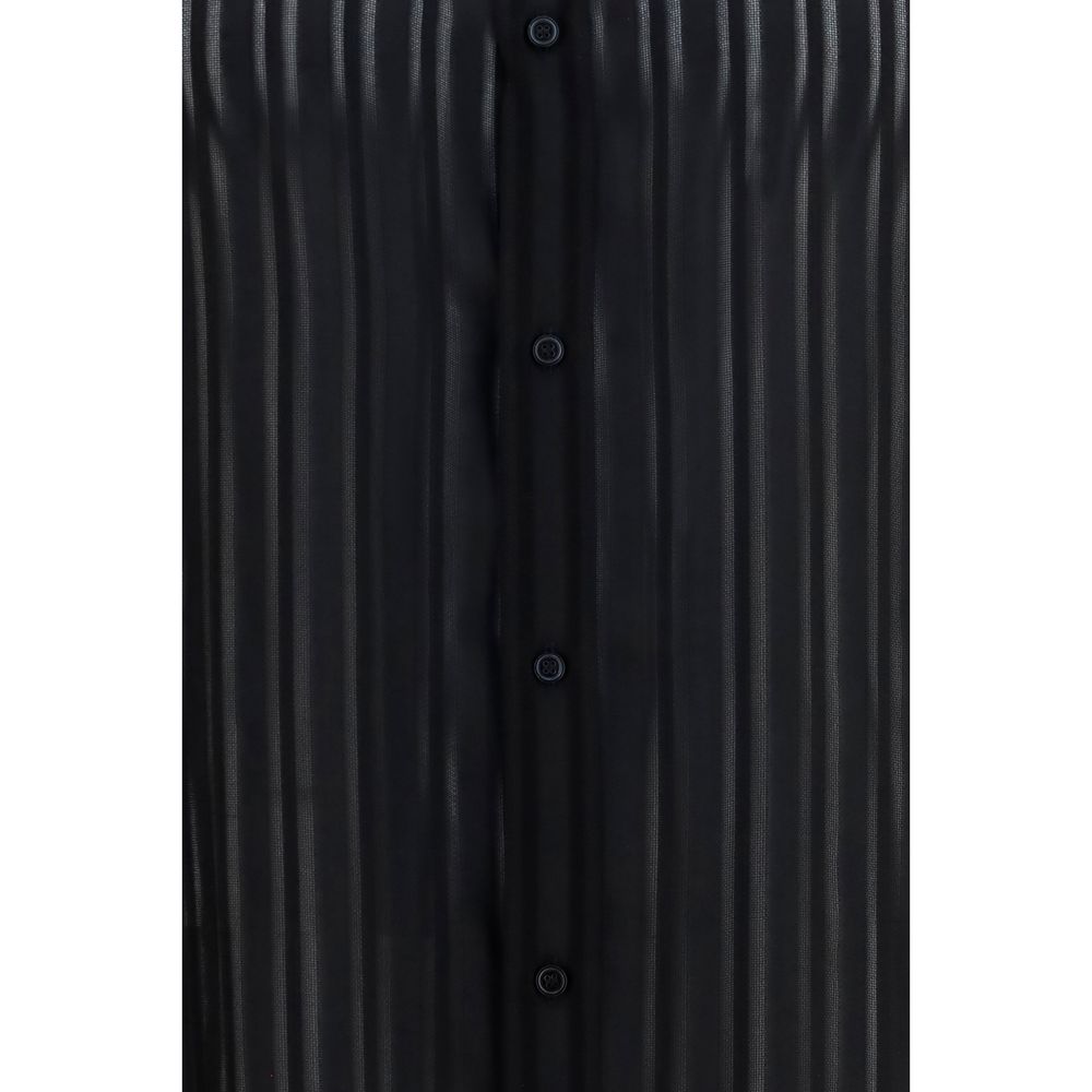 Black Silk Dress Shirt