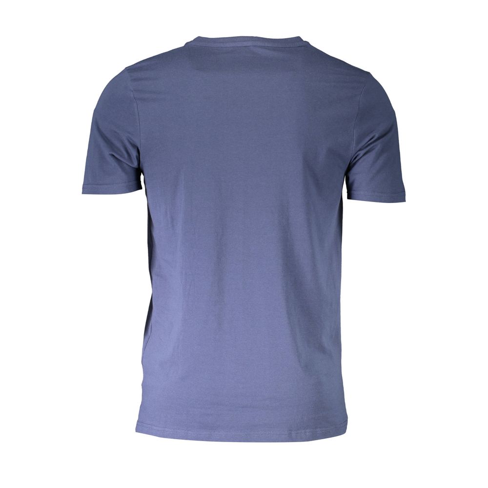 Blue Cotton Men's T-Shirt