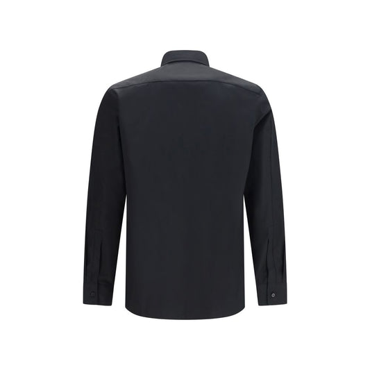 Black Cotton Dress Shirt