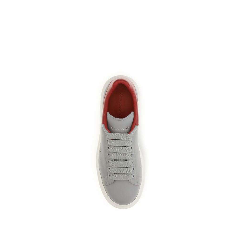 Gray Calf Leather Bos Taurus Platform Sneakers