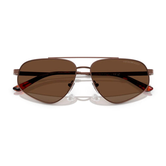 Brown Metal Sunglasses