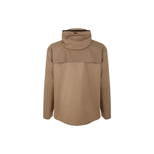 Brown Cotton Shell Jacket