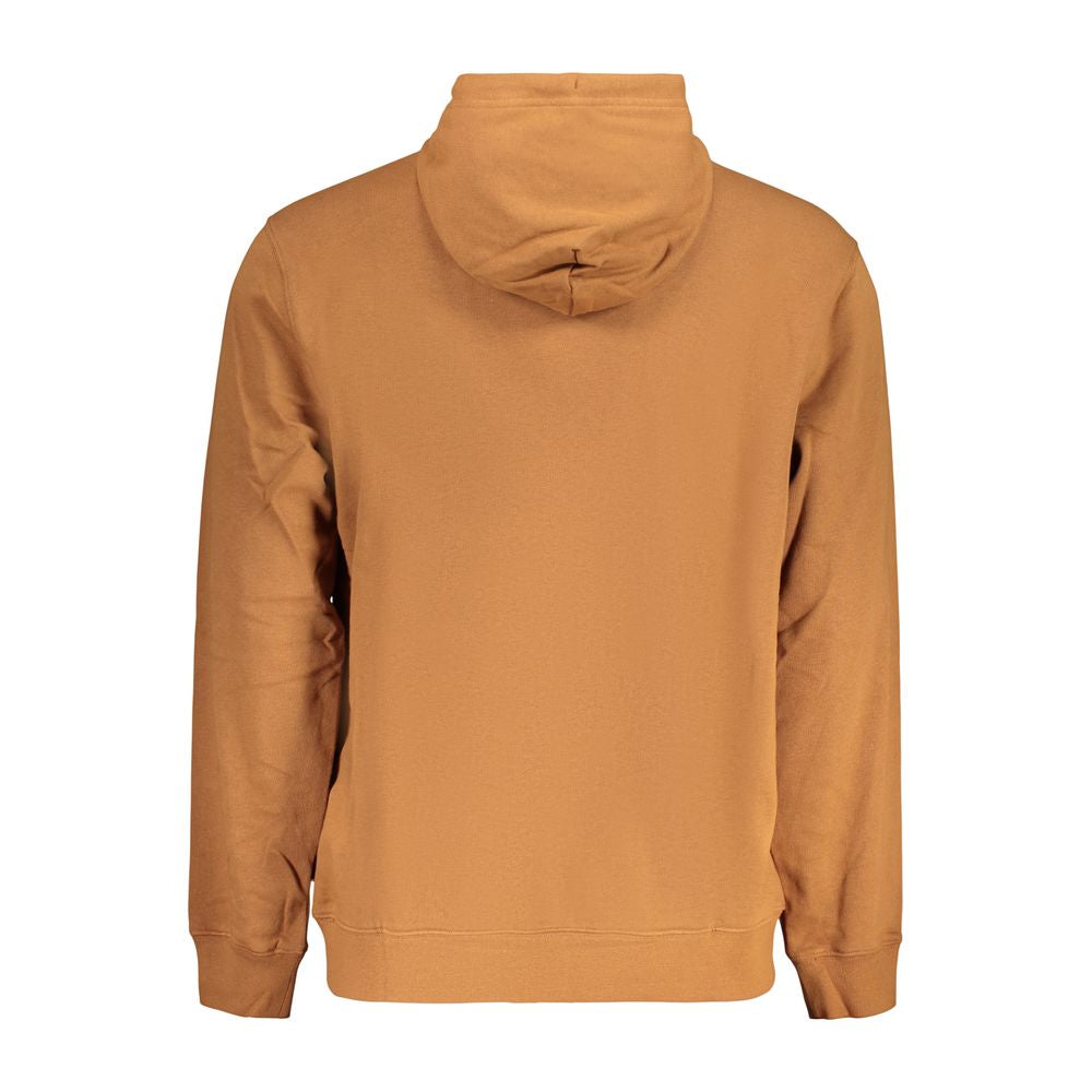 Brown Cotton Male Sweatshirt
