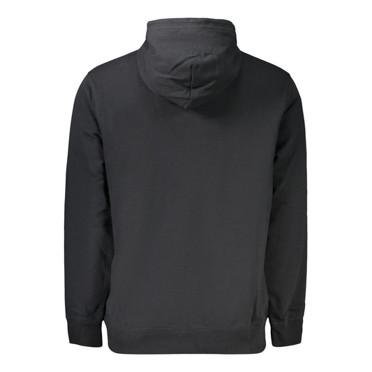 Black Cotton Men's Hoodie