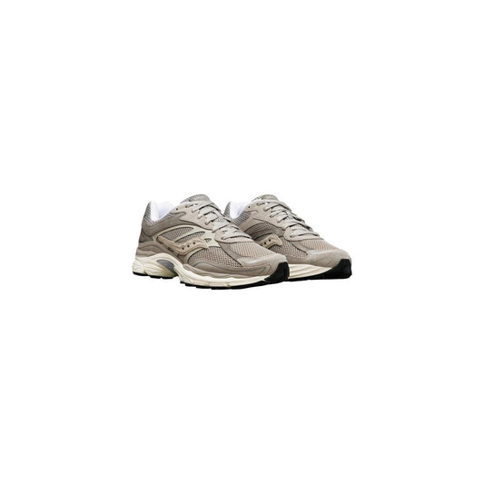 Gray Synthetic Athletic Sneakers