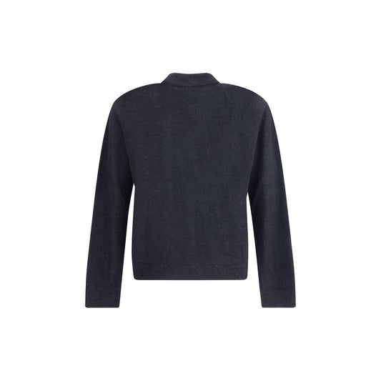 Black Alpaca Vicugna Pacos Cardigan