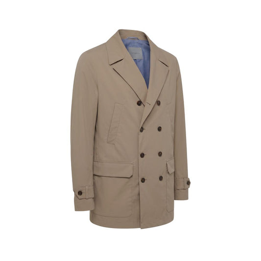Brown Cotton Men's Jacket