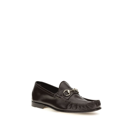 Brown Calf Leather Bos Taurus Slip-On Loafers