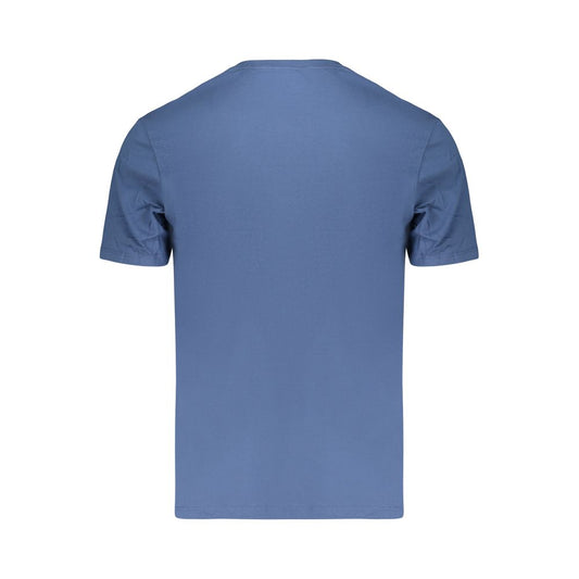 Blue Cotton Men's T-Shirt