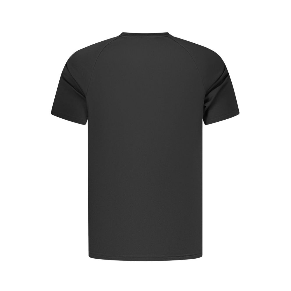 Black Polyester Men's T-Shirt