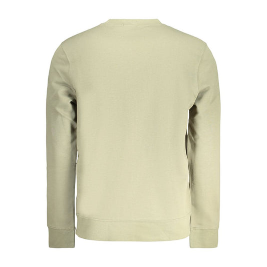 Green Cotton Mens Sweatshirt