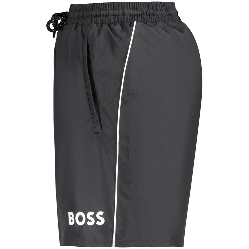 Nero Polyester Men's Shorts