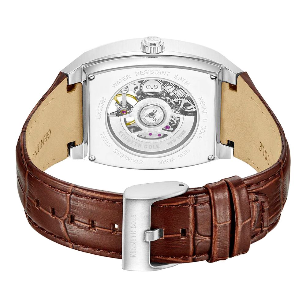 Brown Leather Dress Watch
