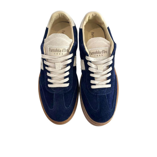 Blue Suede Men Sneakers