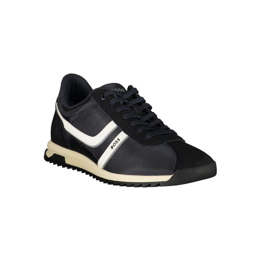 Blue Polyurethane Men's Sneaker