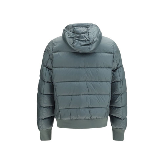Bicolor Goose Down Full-Length Jacket