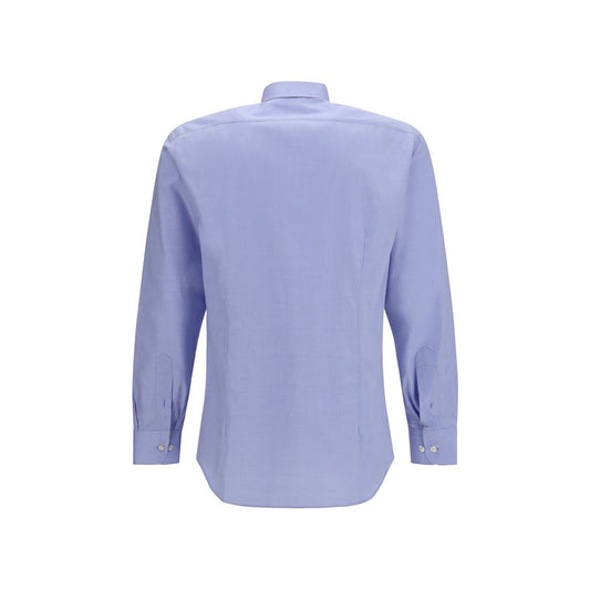 Blue Cotton Dress Shirt