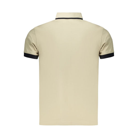 Beige Cotton Men's Polo