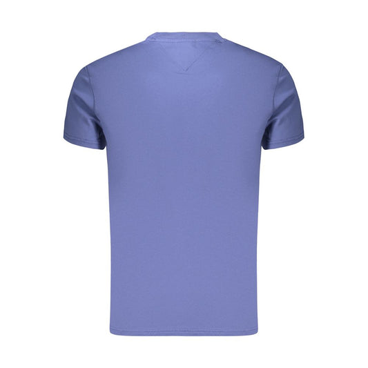 Blue Cotton Men's T-Shirt
