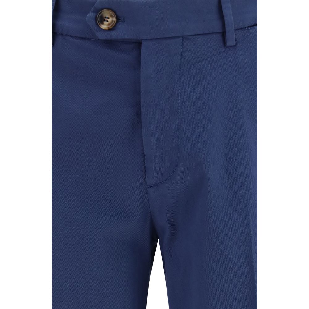 Blue Cotton Pants