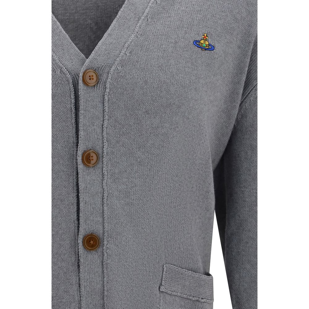 Gray Cotton Cardigan