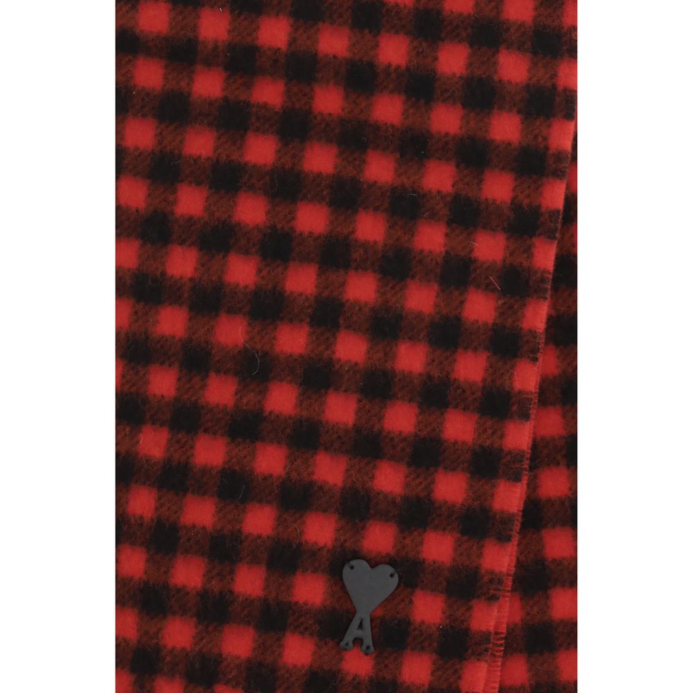 Red Wool Oves Aries Scarf