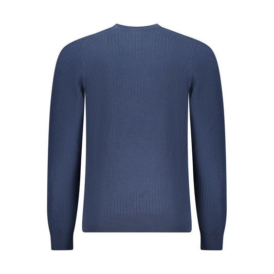 Blue Cotton Men's Sweater