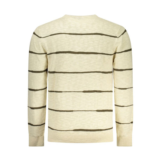 Beige Cotton Men's Sweater