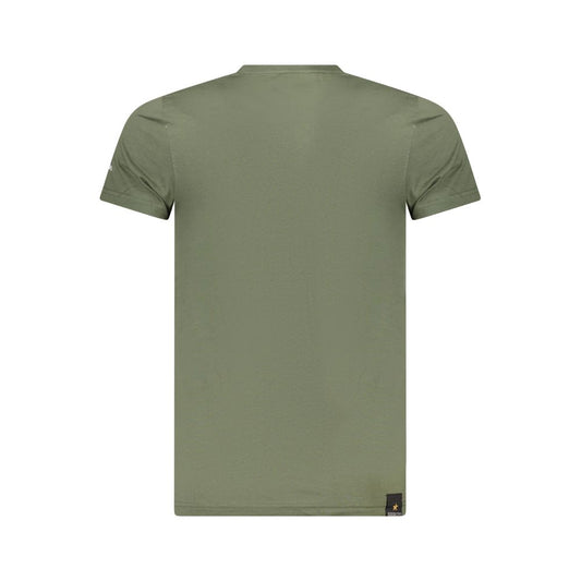 Green Cotton Men's T-Shirt