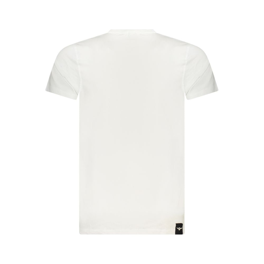 White Cotton Men's T-Shirt