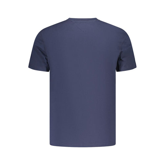 Blue Cotton Men's T-Shirt