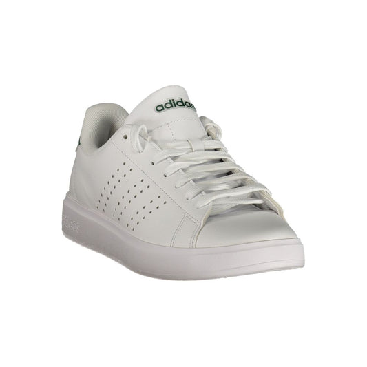 White Polyurethane Men's Sneaker