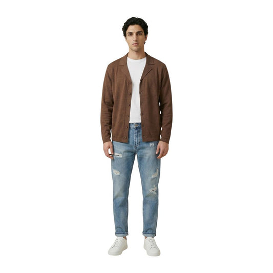Brown Viscose Cardigan