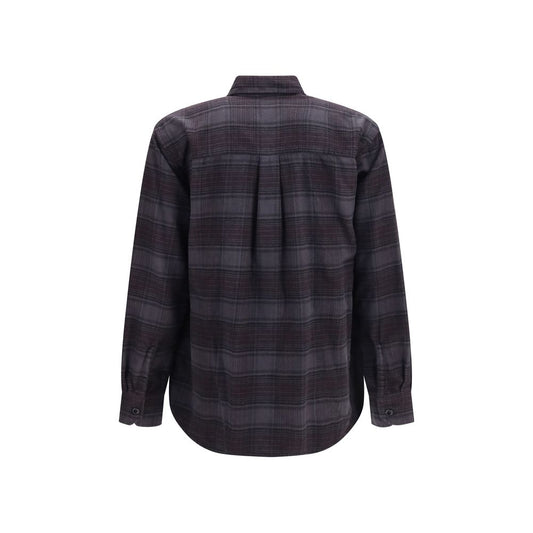 Gray Cotton Pattern Shirt