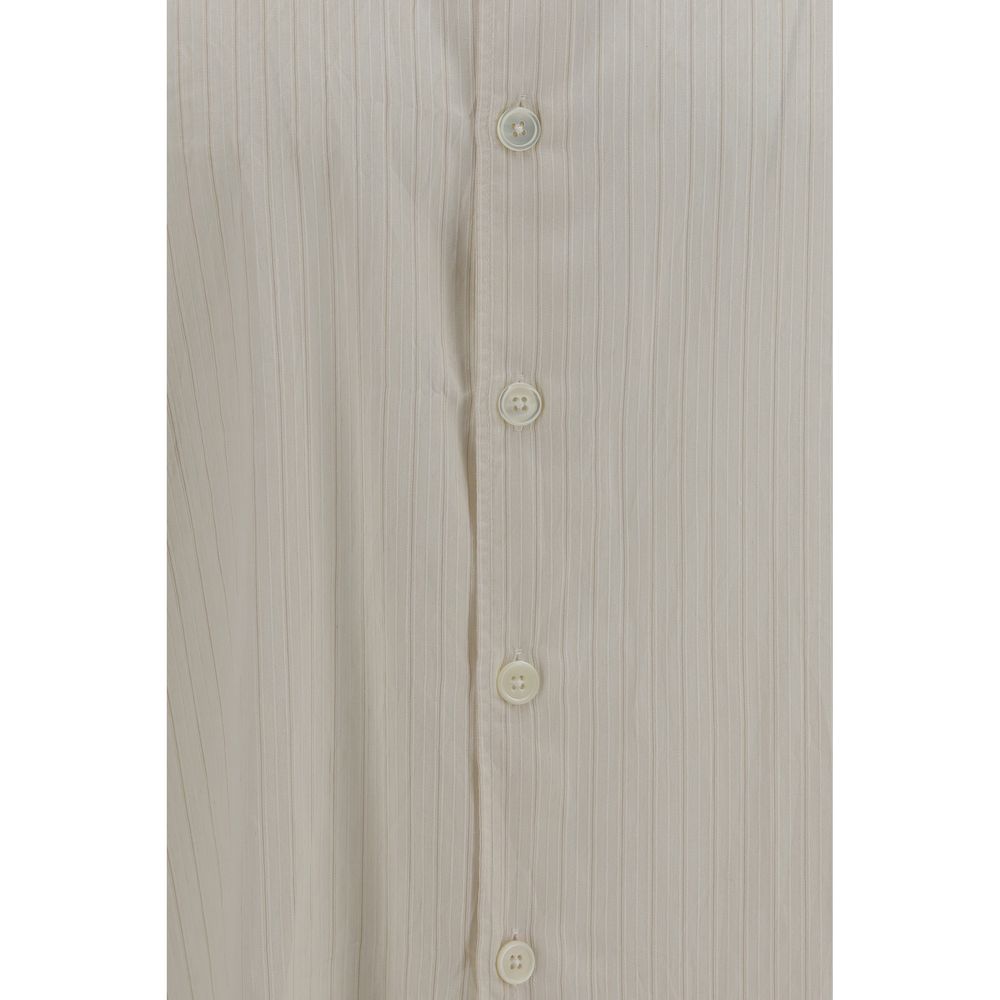 Beige Lyocell Dress Shirt