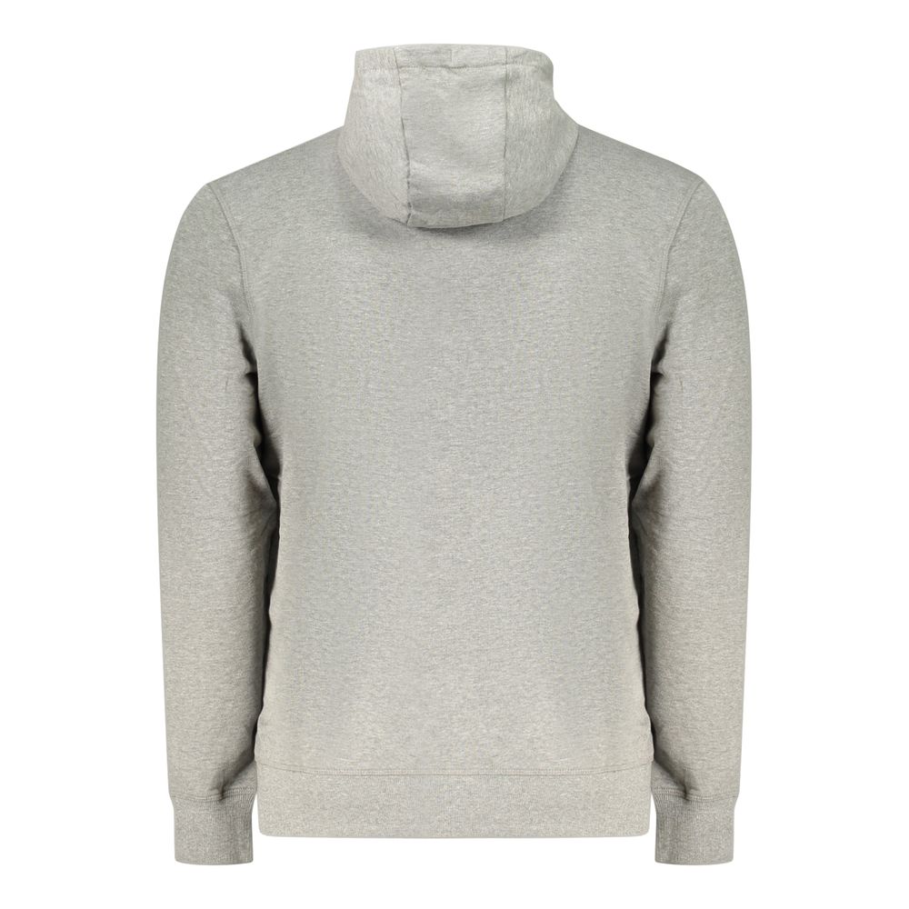 Gray Cotton Men's Hoodie