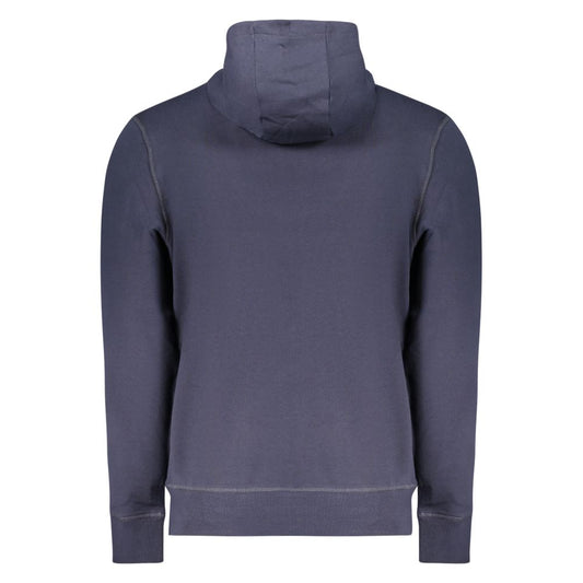 Blue Cotton Men's Hoodie