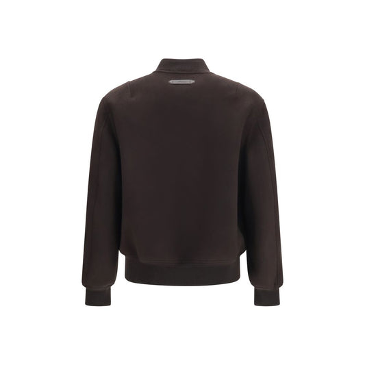 Brown Wool Oves Aries Bomber