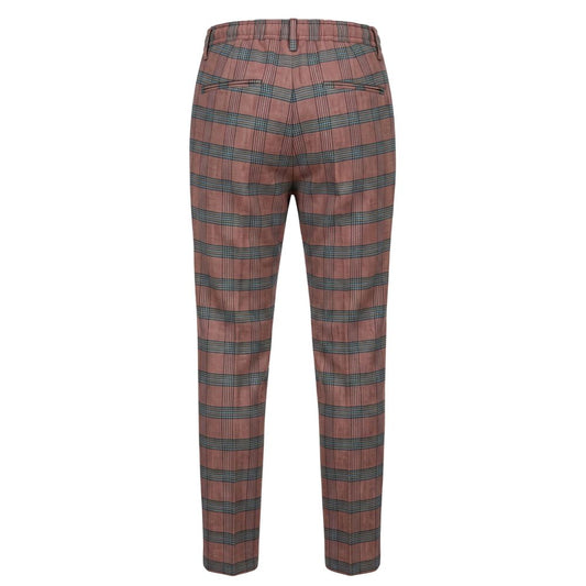 Red Cotton Men Pants