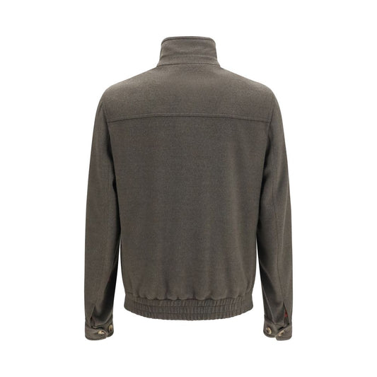 Gray Wool Oves Aries Full-Length Jacket