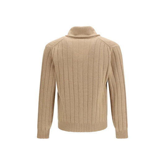Beige Cashmere Cardigan