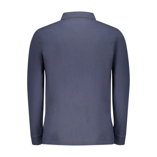 Blue Cotton Men's Polo