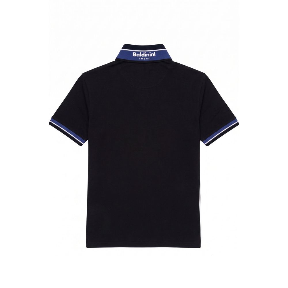 Blue Cotton Men's Polo-Shirt