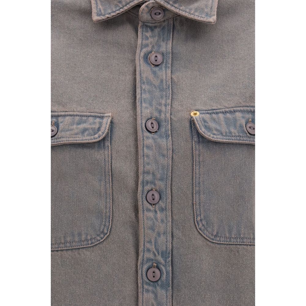 Gray Denim Shirt