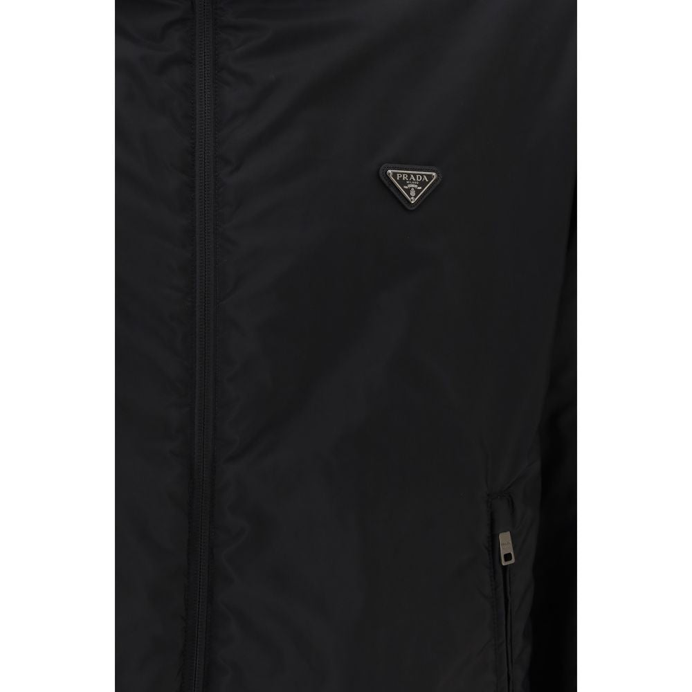 Multicolor Recycled Polyamide Full-Length Jacket