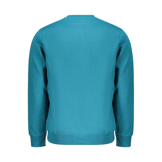 Blue Cotton Men's Sweatshirt